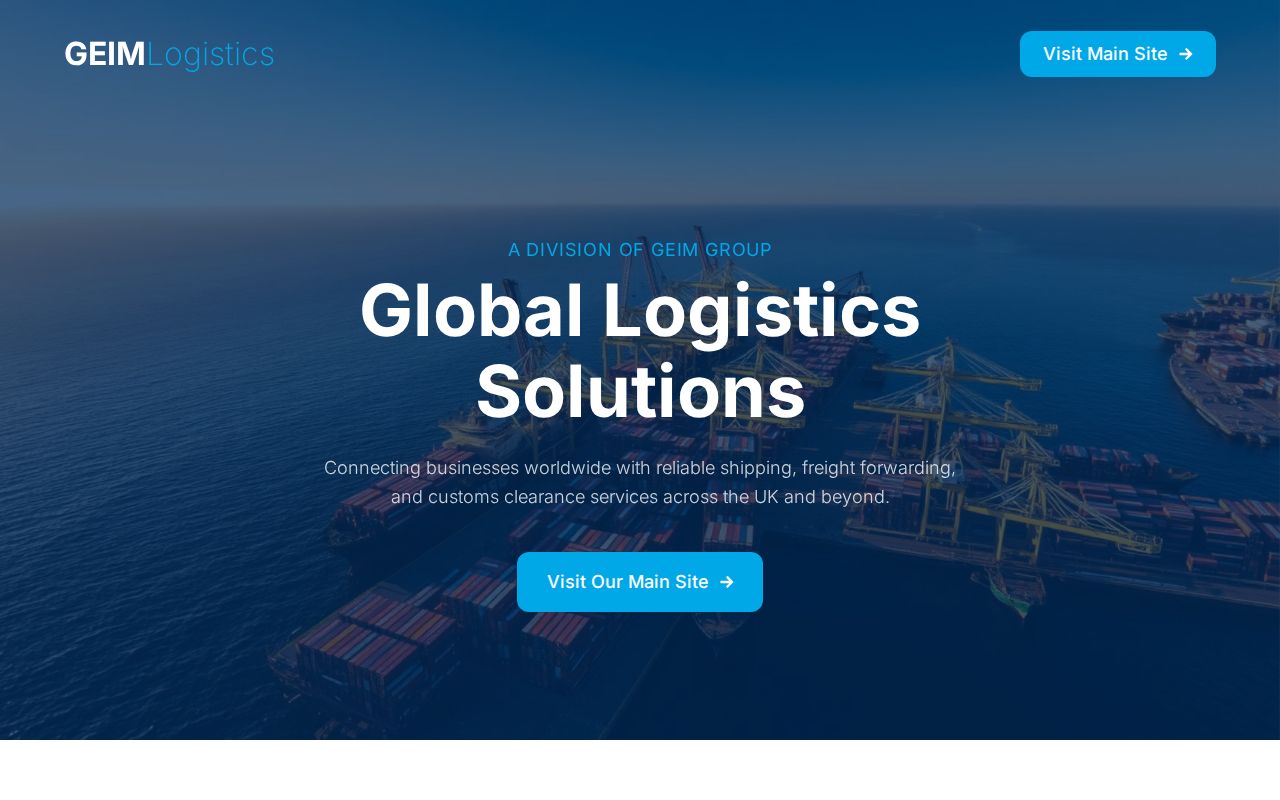 GEIM Logistics — Global Logistics Solutions